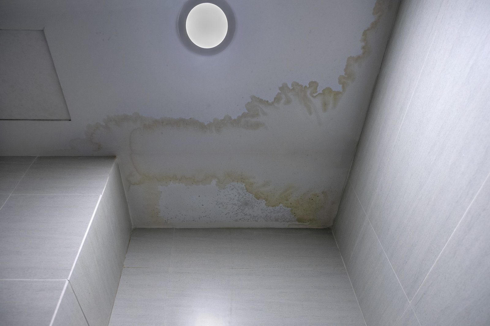 Feuchtigkeitsfleck an der Schlafzimmerdecke